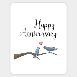 Birds - Happy Anniversary Sticker